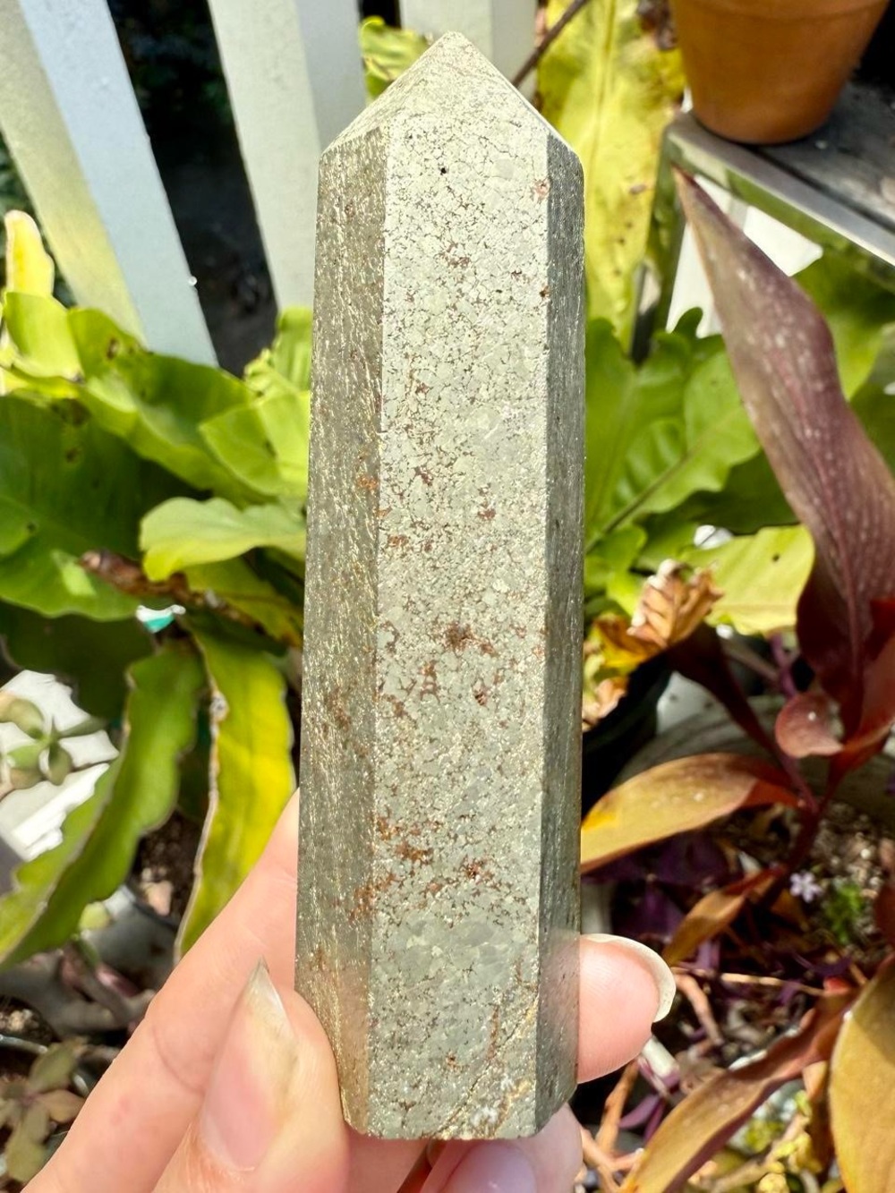 Pyrite Crystal Point - Picture 3 of 4